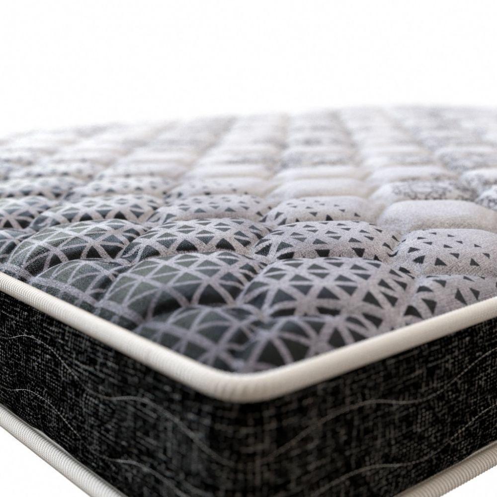 Colchão Solteiro Espuma D23 Super Resistente Probel 14cm Branco/Preto (88x188x14cm) - 5