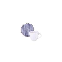 Conjunto Xícara E Pires De Expresso Tramontina Abstratta Em Porcelana Decorada 95 Ml 2 Peças - 9