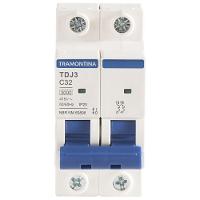 Minidisjuntor Tdj3ka 2 P 32 A Curva C Tramontina - 1