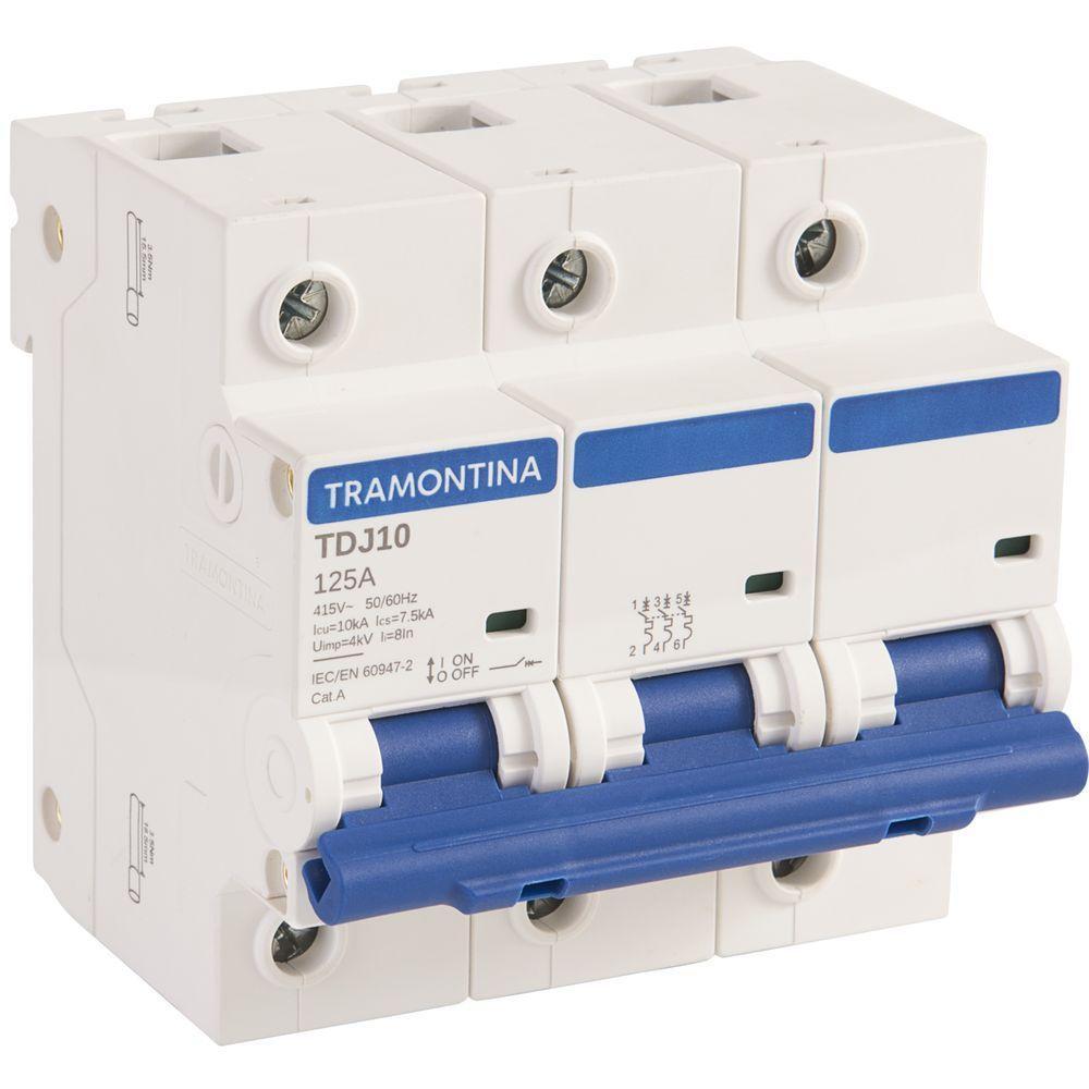 Minidisjuntor Tdj10ka 3 P 125 A Curva C Tramontina - 3