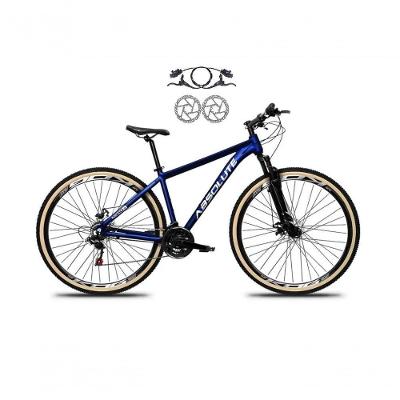 Bicicleta Aro 29 Absolute Nero 5 Freios Disco Hidráulicos 24v Garfo Suspensão Pneu Faixa - Azul Tam.21