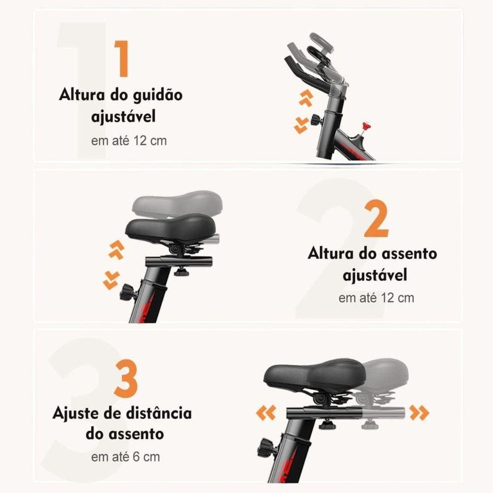 Bicicleta Ergométrica Spinning Roda De Inércia 6kg Ahead Sports - 3