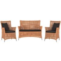 Jogo Sofá E 2 Poltronas Igapó Alumínio Fendi E9 Trama Terra Cota - 1