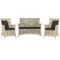 Jogo Sofá E 2 Poltronas Igapó Alumínio Fendi E9 Trama Rami - 3