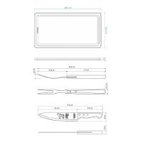 Kit para Churrasco Tramontina Aço Inox Cabo de Madeira Natural com Tábua de Madeira 3 Peças - 2