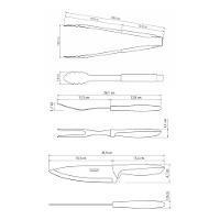 Kit para Churrasco Tramontina Plenus Aço Inox e Cabos de Polipropileno Marrom 3 Peças - 3