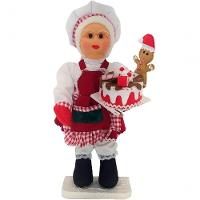 Boneco Natalino Mamãe Noel Confeiteira Cozinha Chefe De 50cm - 1