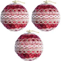 Kit 18 Decoração Bola Vermelha Natal árvore De Natal De 75mm - 1