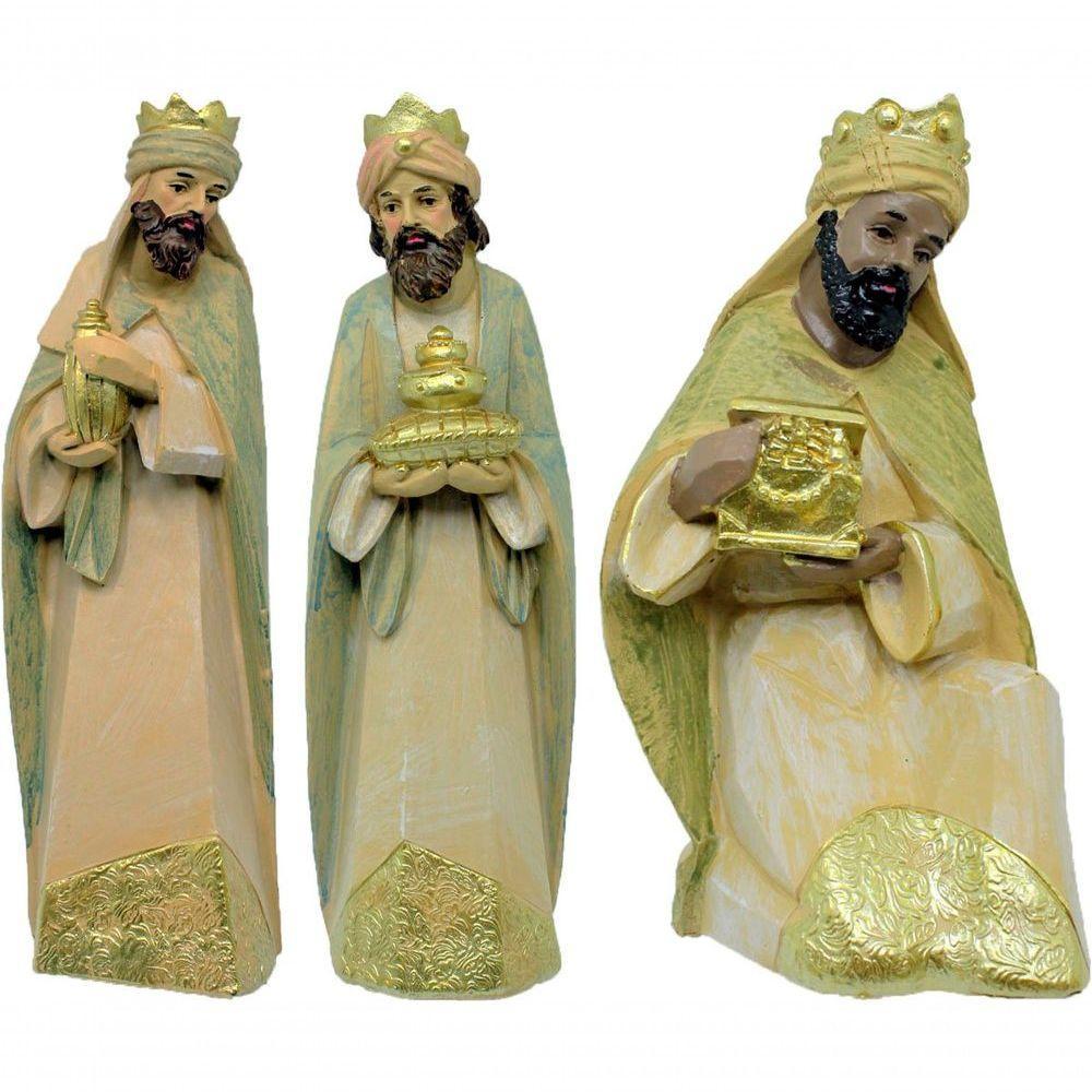 Presépio Natalino Nascimento De Jesus Com 10 Peças Estatueta - 3