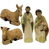 Presépio Natalino Nascimento De Jesus Com 10 Peças Estatueta