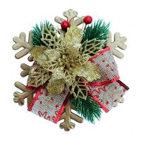 Enfeite Pendente Natalino Arranjo Laço Decoração Natal 15cm - 3