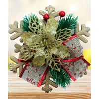 Enfeite Pendente Natalino Arranjo Laço Decoração Natal 15cm - 5