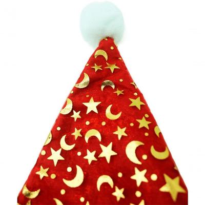 Kit 2 Gorro Touca Papai Noel Enfeite Natal Luas E Estrelas