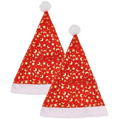 Kit 8 Gorro Touca Papai Noel Enfeite Natal Luas E Estrelas