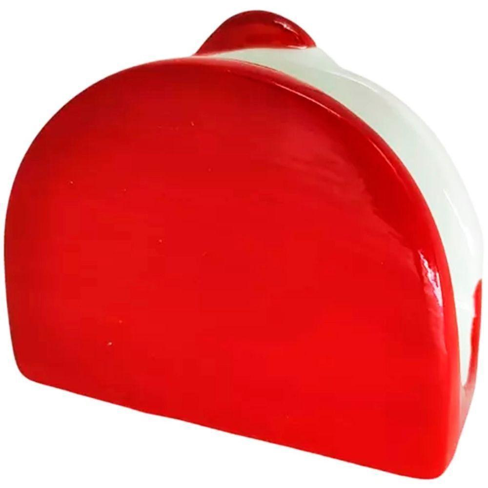 Kit 4 Porta Guardanapo Decorativo Natal Papai Noel Cerâmica - 1