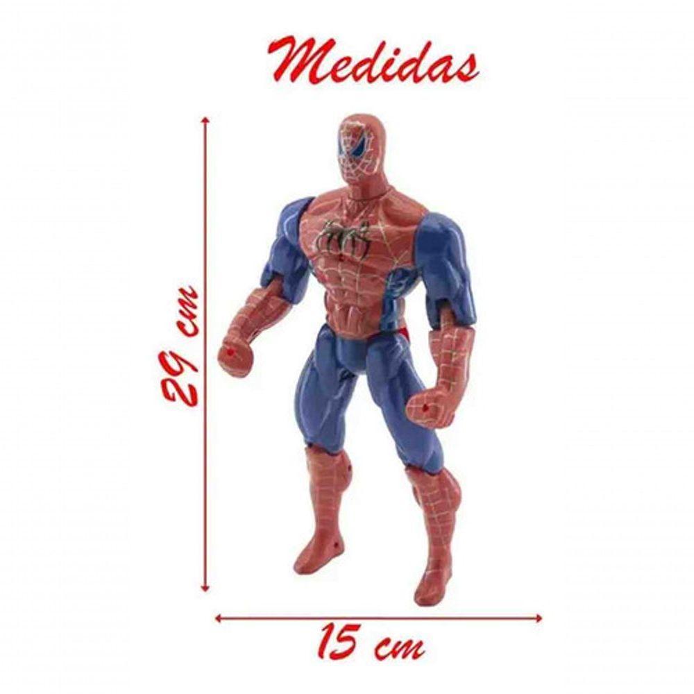 Boneco Super Herói Articulado Homem Aranha C/ Imnetro 29cm - 4