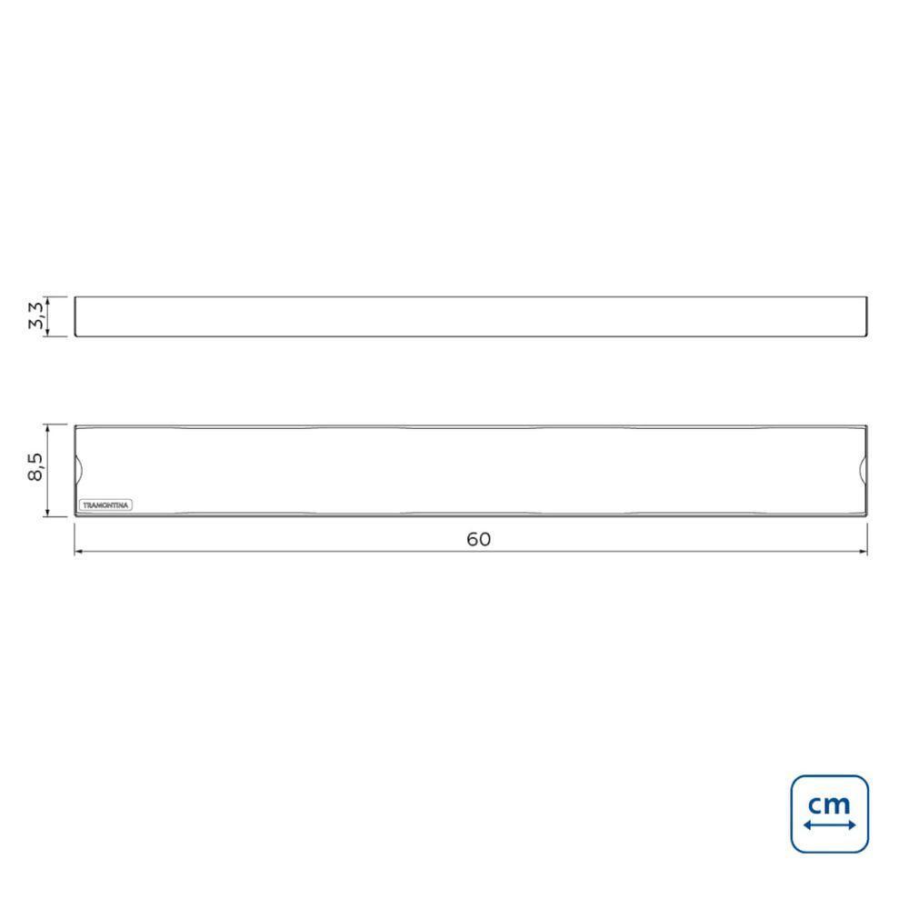 Ralo New Slim Tramontina em Aço Inox 60x7 cm - 3