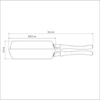 Omeleteira Tramontina Loreto 20 cm Grafite em Alumínio Antiaderente Starflon Max - 7