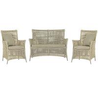 Jogo Sofá E 2 Poltronas Igapó Alumínio Fendi E7 Trama Rami - 1