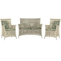 Jogo Sofá E 2 Poltronas Igapó Alumínio Fendi E5 Trama Rami - 1