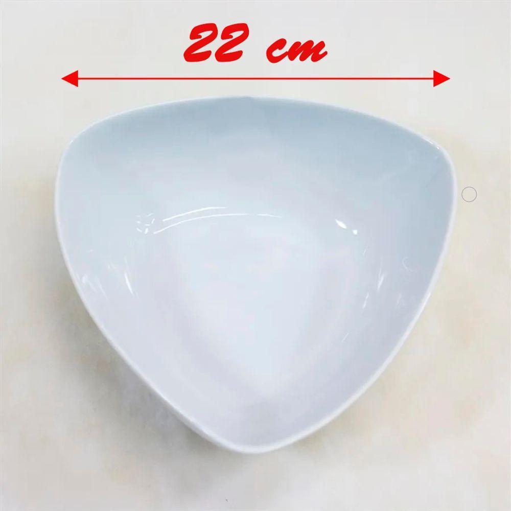Kit 6 Tigela De Melamina Triangular Gourmet 1,4l 22x8cm - 2