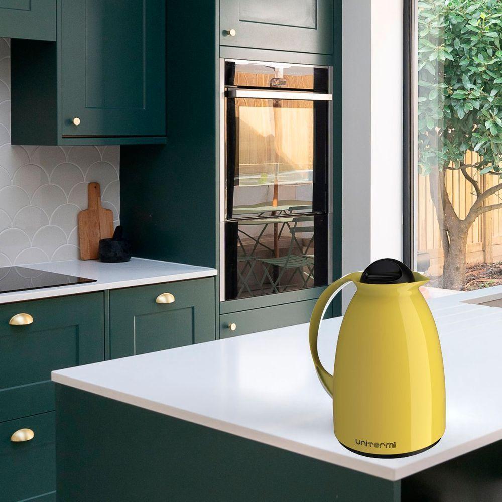 Garrafa Térmica Mesa Florença 650ml Amarela Café Leite Chá - 2