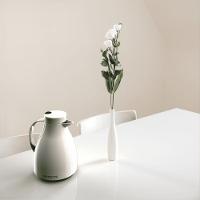 Garrafa Térmica Mesa Paris Branca 1l Bule Gatilho Chá Café - 2