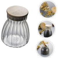 Kit 2 Pote Hermético 1litro Com Tampa Bambu Recipiente Vidro - 3