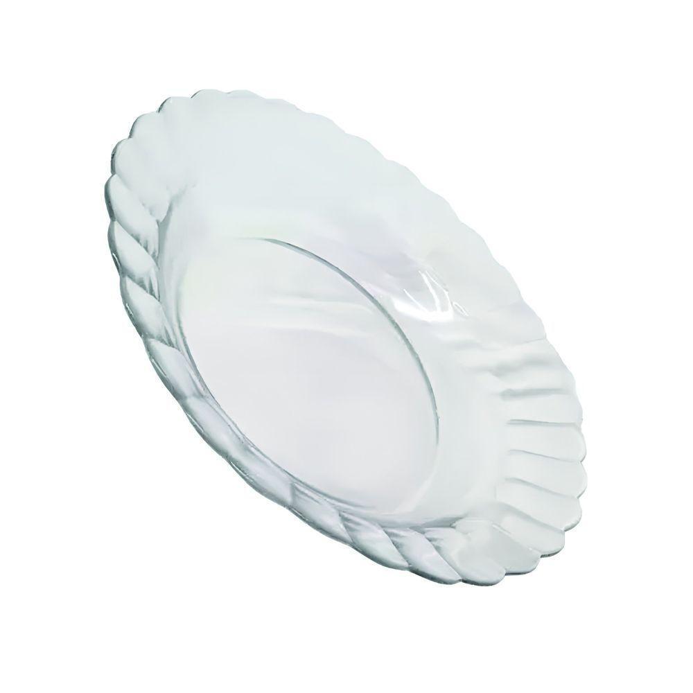 Kit Jogo Pratos Fundo Sopa Transparente 6 Peças 22,4cm - 5