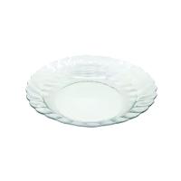 Kit Jogo Pratos Fundo Sopa Transparente 6 Peças 22,4cm