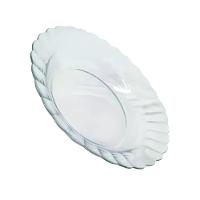 Kit Jogo Pratos Fundo Sopa Transparente 6 Peças 22,4cm - 5