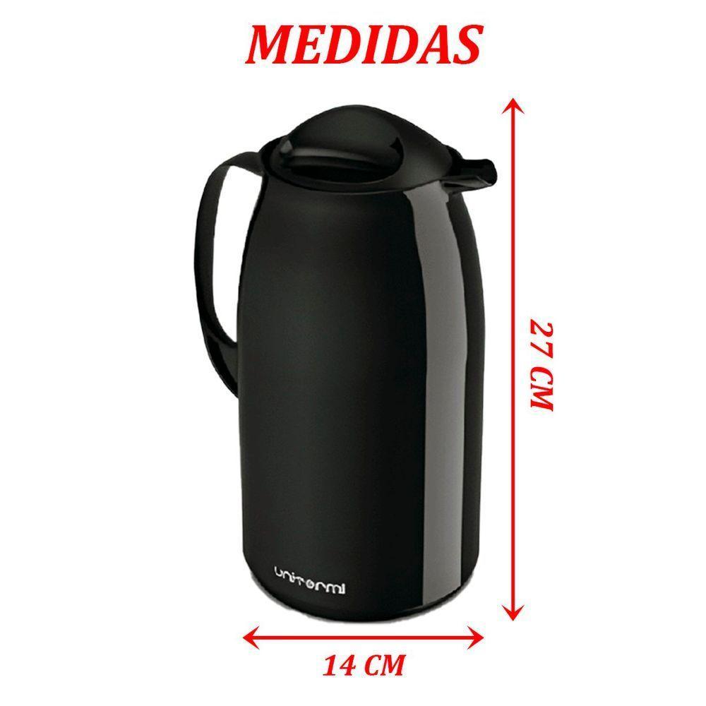 Kit 2 Garrafa Térmica De Mesa Veneza Café Com Leite 1l - 2