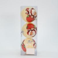 Kit 12 Bola De Natal árvore De Natal Papai Noel Enfeite 75mm