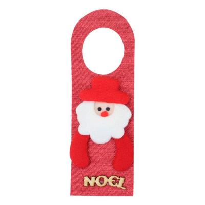 Kit 6 Enfeite Natalino Trinco Porta Tecido Papai Noel 22cm