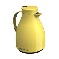 Garrafa Térmica Mesa Paris Amarela 1l Bule Gatilho Chá Café - 1