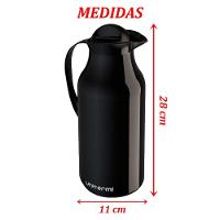 Garrafa Térmica De Mesa Siena Cinza 1l Café Chimarrão Chá - 2