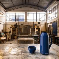 Garrafa Térmica De Mesa Roma 500ml Azul Café Chimarrão Chá - 3