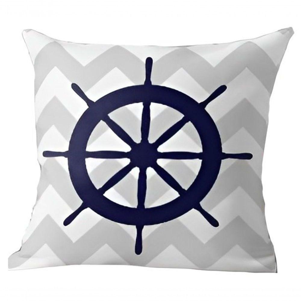 Kit 4 Capas De Almofadas Azul Timão Navegação Marítima - 2