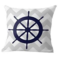 Kit 4 Capas De Almofadas Azul Timão Navegação Marítima - 2