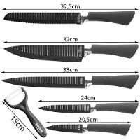 Kit Jogo De Facas Conjunto Faqueiro Everrich 6 Peças Top - 2