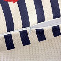 Kit 6 Capas De Almofadas âncora E Timão Vermelho Marítima - 3