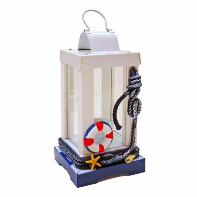 Lamparina Luminária Castiçal De Vela Naval Boia Decoração