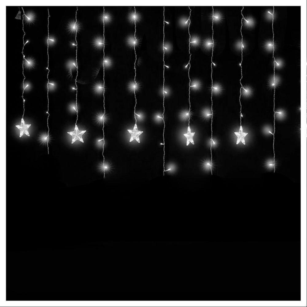 Pisca Cascata Cascata 600 Led Estrela Luz Branca 15 Metros 220v - 1