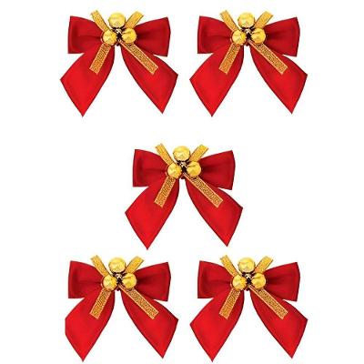 Kit 25 Laços De Bolinhas 9cm Decoração Brilhante Natalina