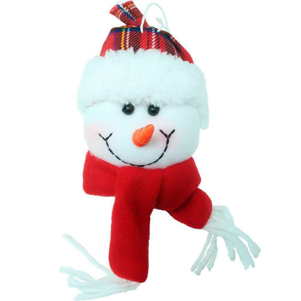 Kit 8 Enfeite Pendentes árvore De Natal Boneco De Neve 20cm - 3
