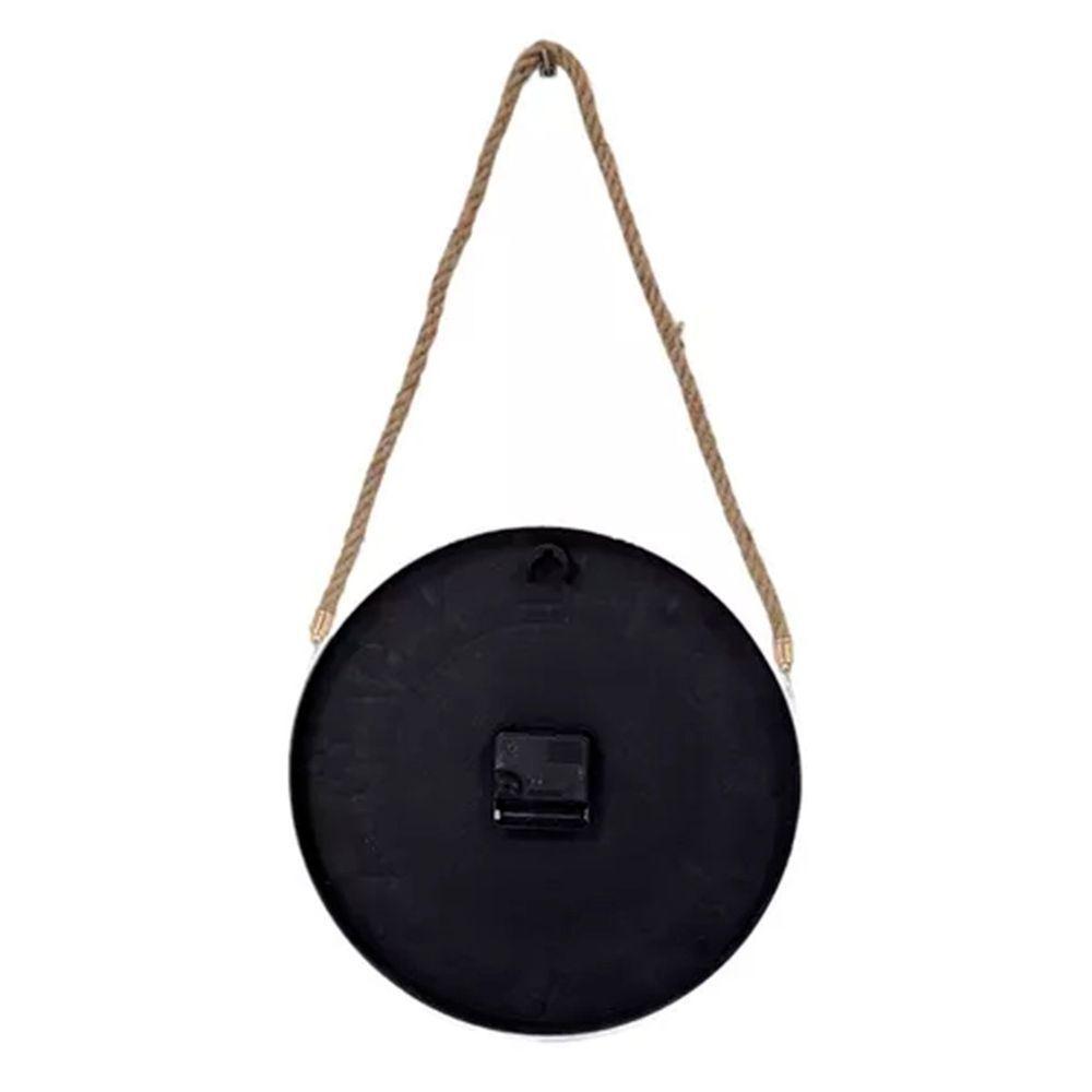 Relógio Parede Serrano Moderno Redondo Rose Gold Black 30cm - 5