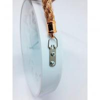 Relógio De Parede Redondo White Quartz Com Corda De Sisal - 2