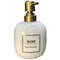 Porta Sabonete Líquido De Porcelana Oval Branco Lavabo Luxo - 1