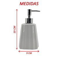 Saboneteira Liquida De Cerâmica Modelagem Lavabo Branco Luxo - 2