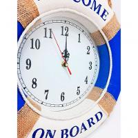 Relógio De Parede Estilo Boia Naval Náutico Marinheiro 34cm - 3